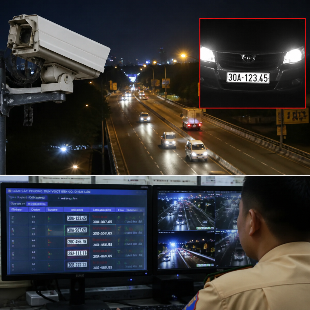 Camera nhận diện biển số ban đêm hoạt động thế nào?