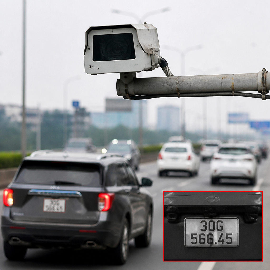 Camera nhận diện biển số tốc độ cao