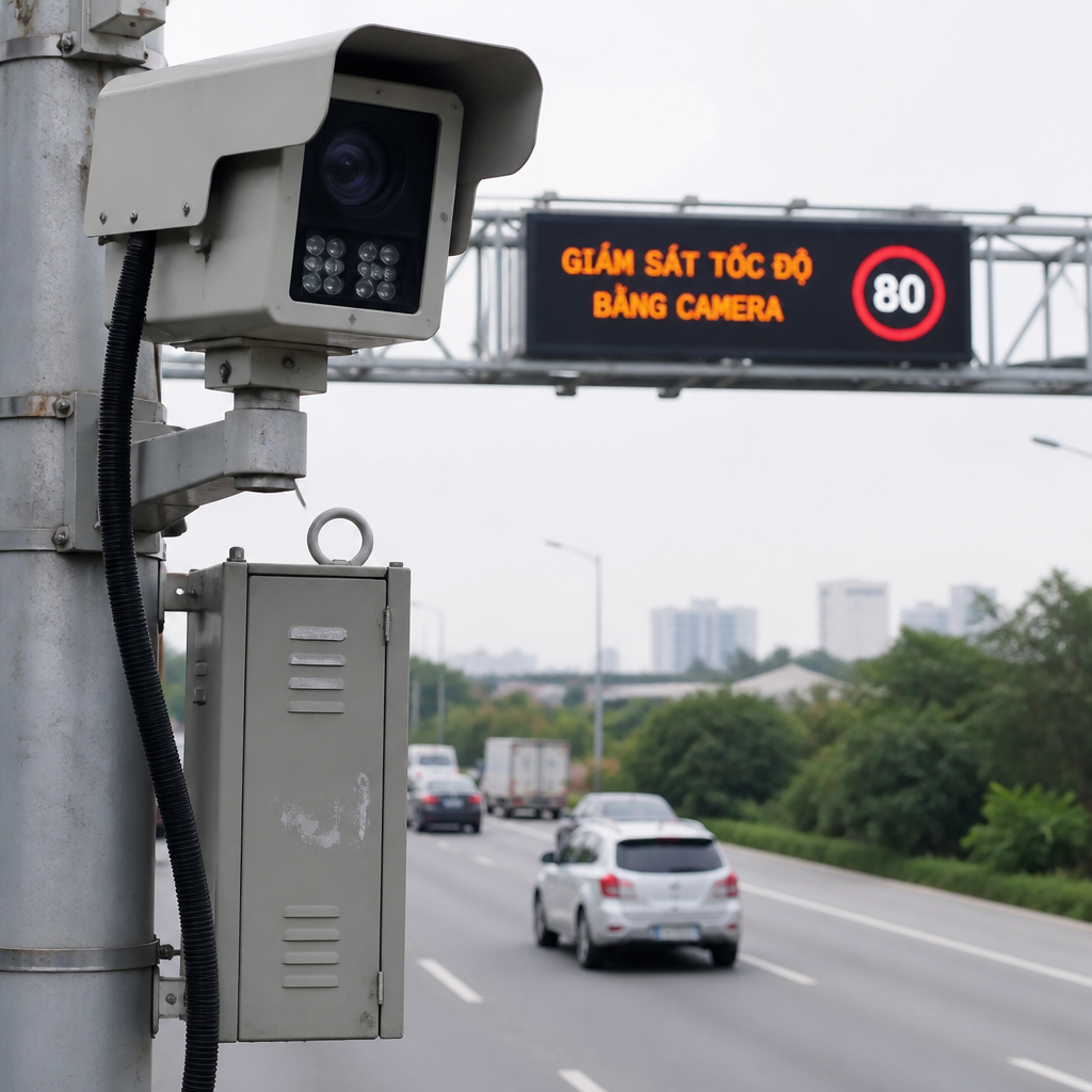 Camera nhận diện biển số tốc độ cao