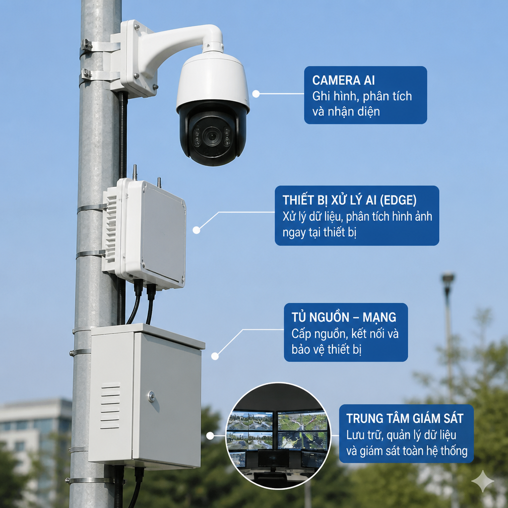 Hệ thống camera AI gồm những thiết bị nào?