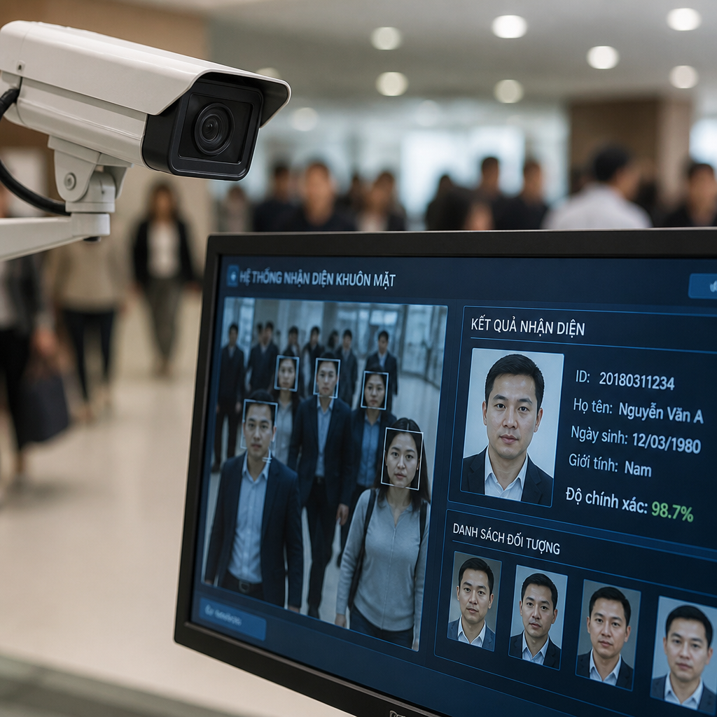 Hệ thống camera AI nhận diện khuôn mặt