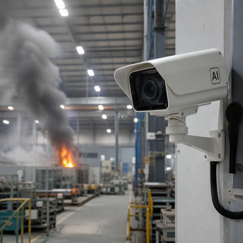 Camera Phát Hiện Khói AI – Công Nghệ Cảnh Báo Cháy Sớm 24/7 Cho Nhà Xưởng