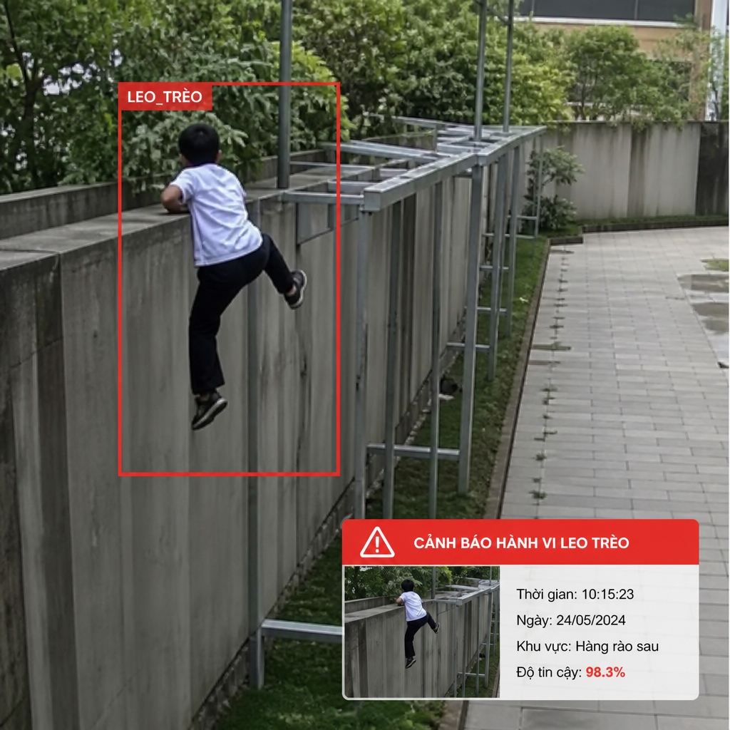 Camera Phát Hiện Hành Vi Leo Trèo AI – Chủ Động Nhận Diện Nguy Cơ Mất An Toàn