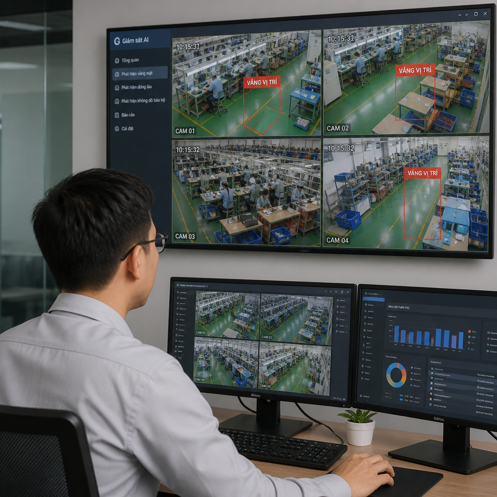 Camera Phát Hiện Nhân Sự Vắng Vị Trí AI – Giám Sát Tuân Thủ Và Hiệu Quả Vận Hành