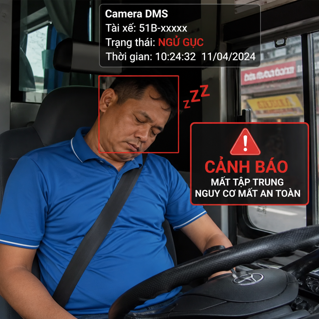 Camera Phát Hiện Ngủ Gục AI – Cảnh Báo Mất Tập Trung Và Nguy Cơ Mất An Toàn