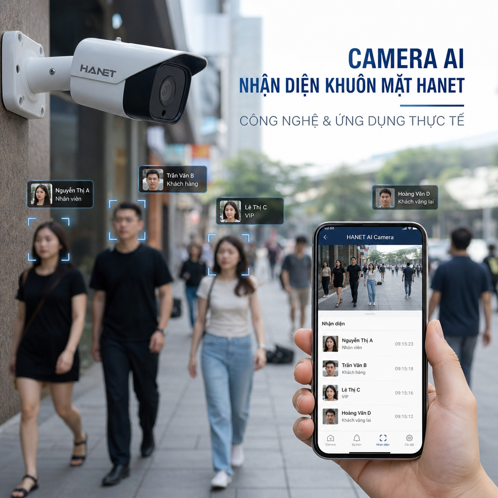 Camera AI Nhận Diện Khuôn Mặt Hanet: Công Nghệ & Ứng Dụng Thực Tế