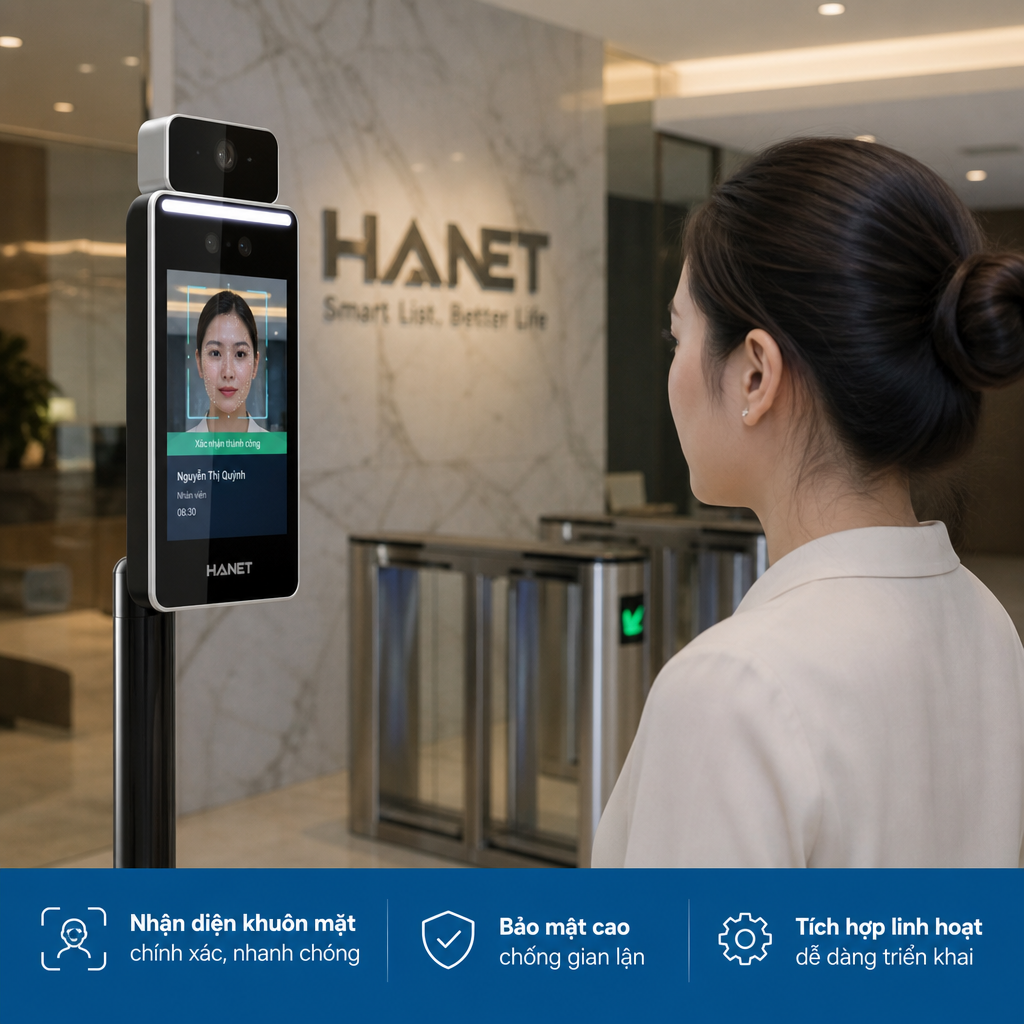 Camera Nhận Diện Khuôn Mặt Hanet: Tính Năng, Ứng Dụng & Giải Pháp