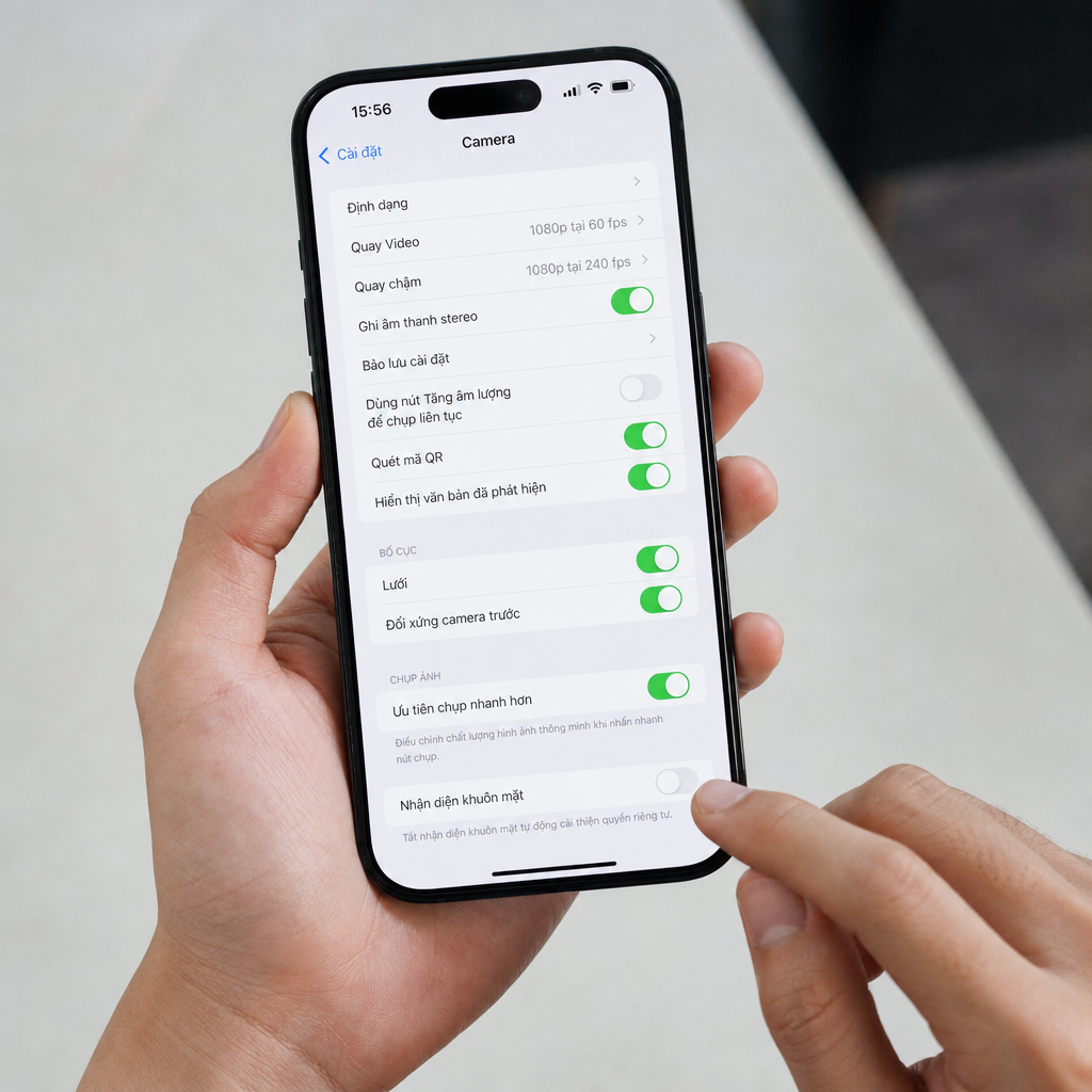 Tắt Nhận Diện Khuôn Mặt Trên Camera iPhone: Hướng Dẫn Cài Đặt Chi Tiết