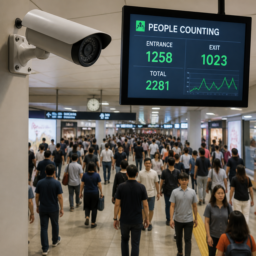Camera AI Đếm Người: Giải Pháp Theo Dõi Lưu Lượng Người Chính Xác