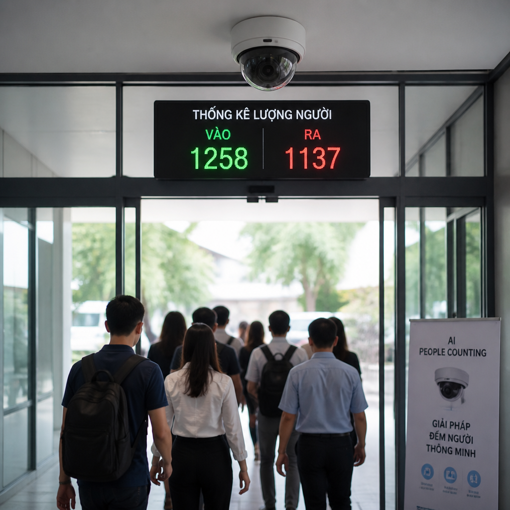 Camera Đếm Người Ra Vào: Tự Động Thống Kê Lưu Lượng Người Bằng AI
