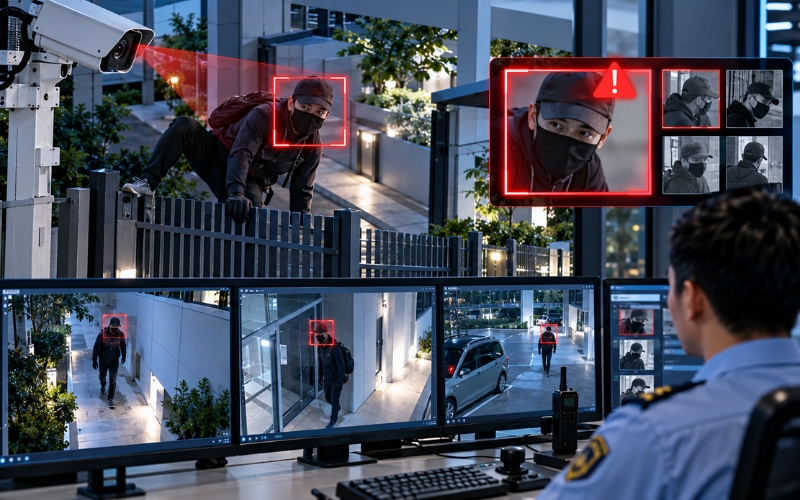 camera phát hiện khuôn mặt ngăn chặn đột nhập