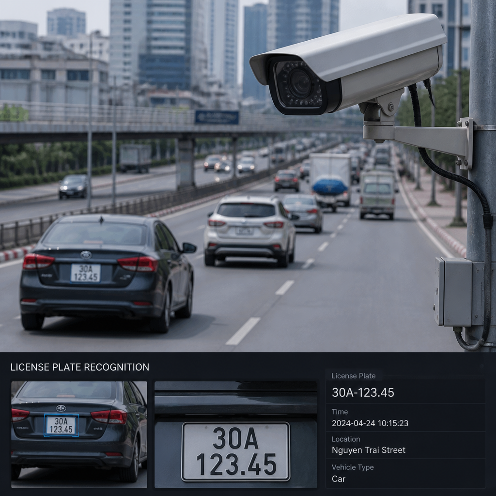 Camera Nhận Diện Biển Số: Cách Hoạt Động & Ứng Dụng Trong Quản Lý Xe