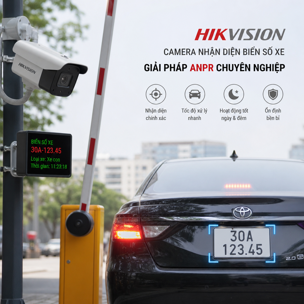 Camera Nhận Diện Biển Số Xe Hikvision: Giải Pháp ANPR Chuyên Nghiệp