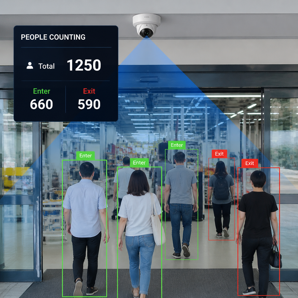 Camera AI Đếm Số Lượng: Ứng Dụng Trong Nhà Máy, Kho & Cửa Hàng