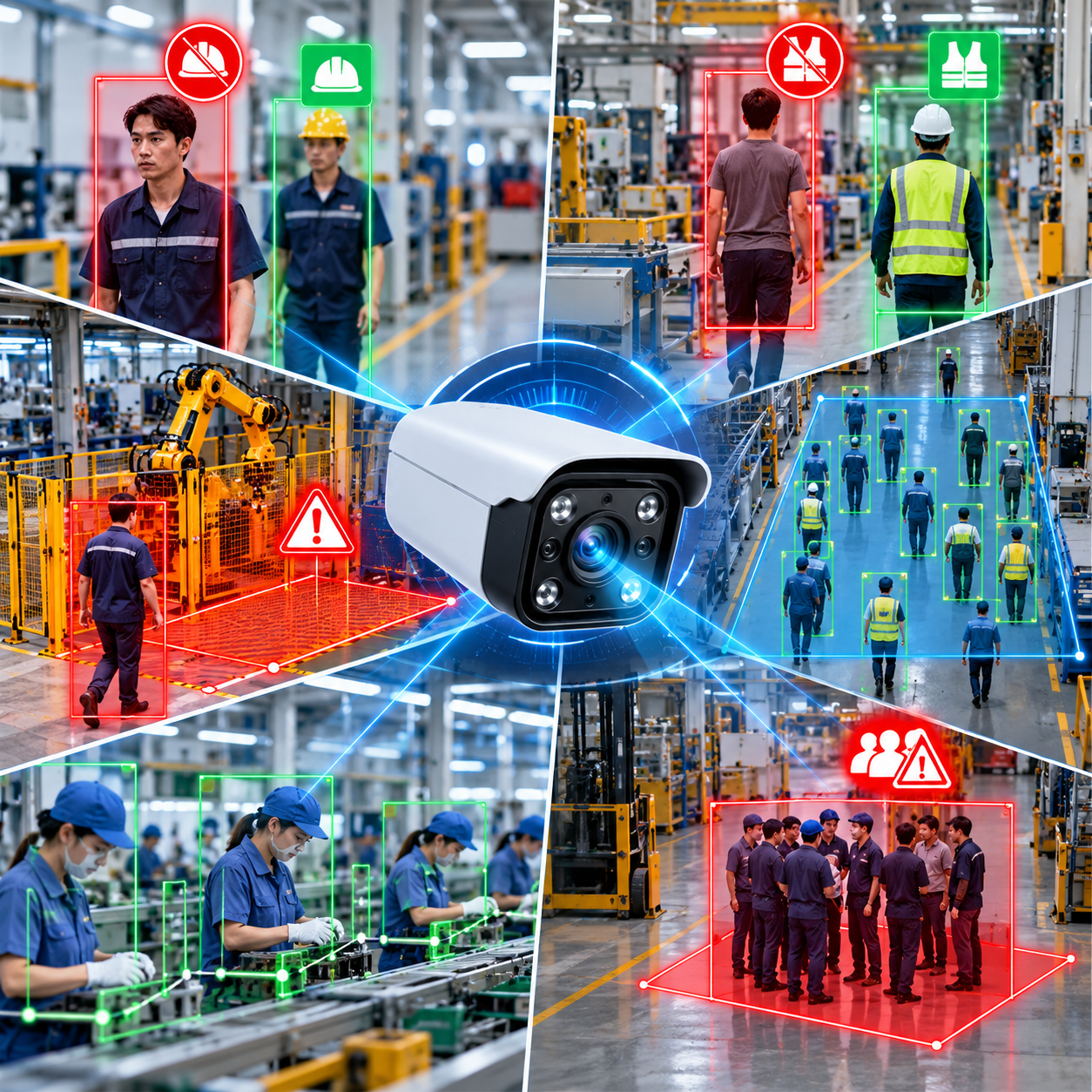 Camera AI cho Nhà máy & Sản xuất