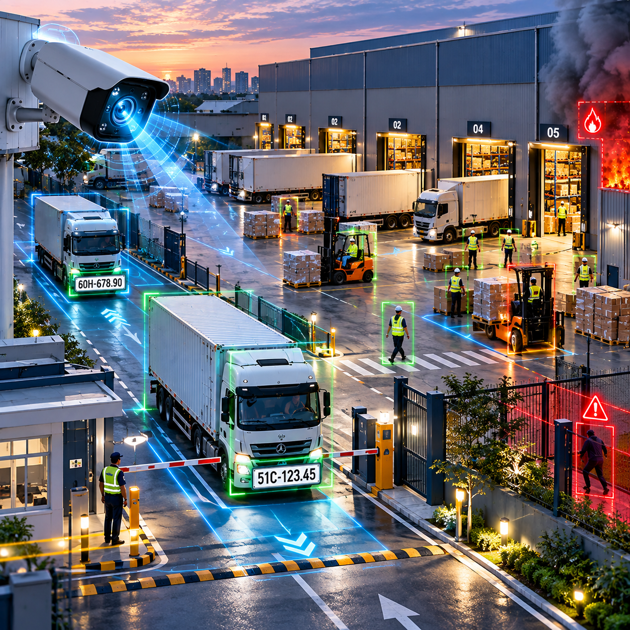 Camera AI cho Logistics