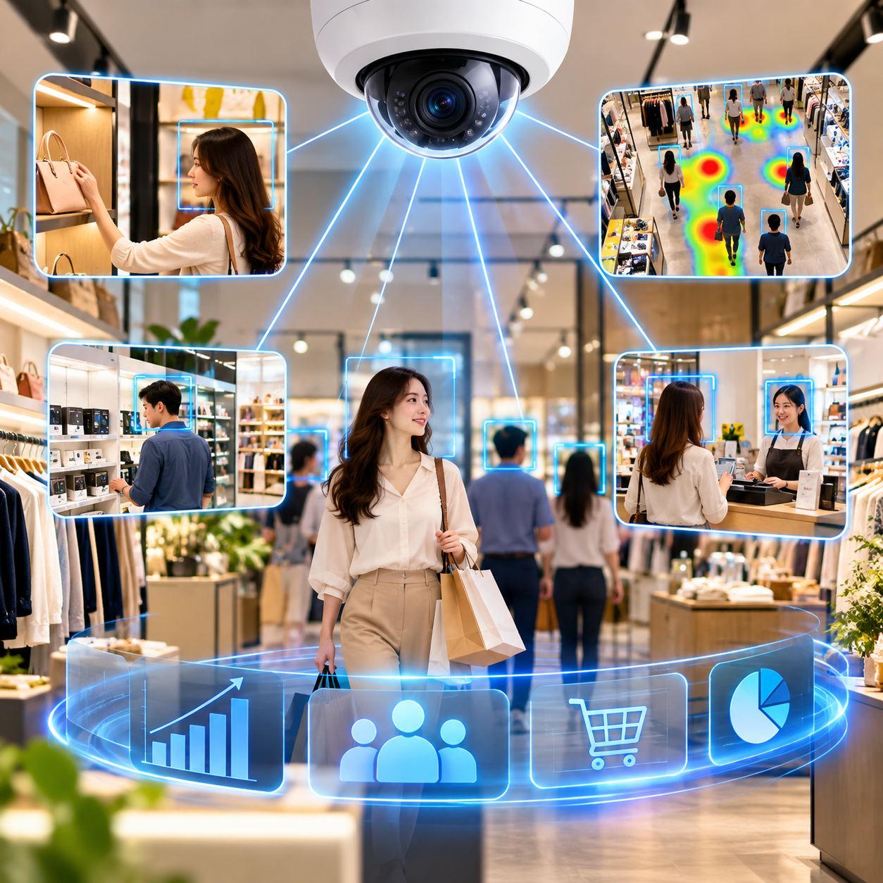 Giải pháp Camera AI cho Bán lẻ & Chuỗi cửa hàng