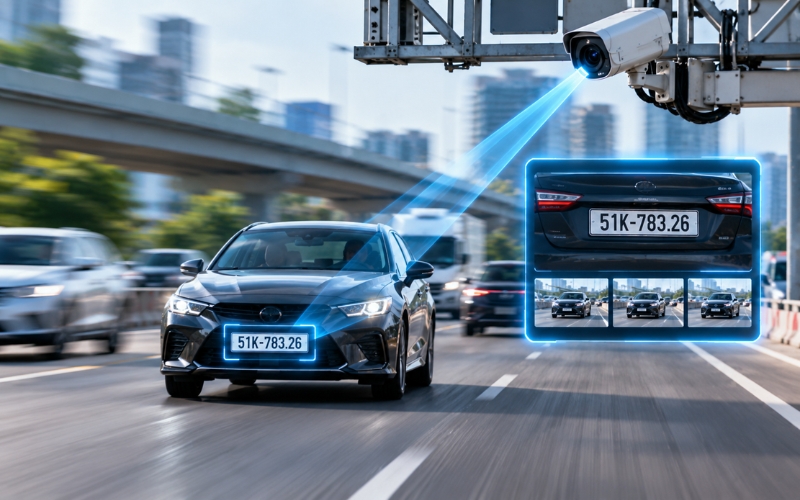 CAMERA AI NHẬN DIỆN BIỂN SỐ XE: CHÍNH XÁC, TỰ ĐỘNG & 24/7