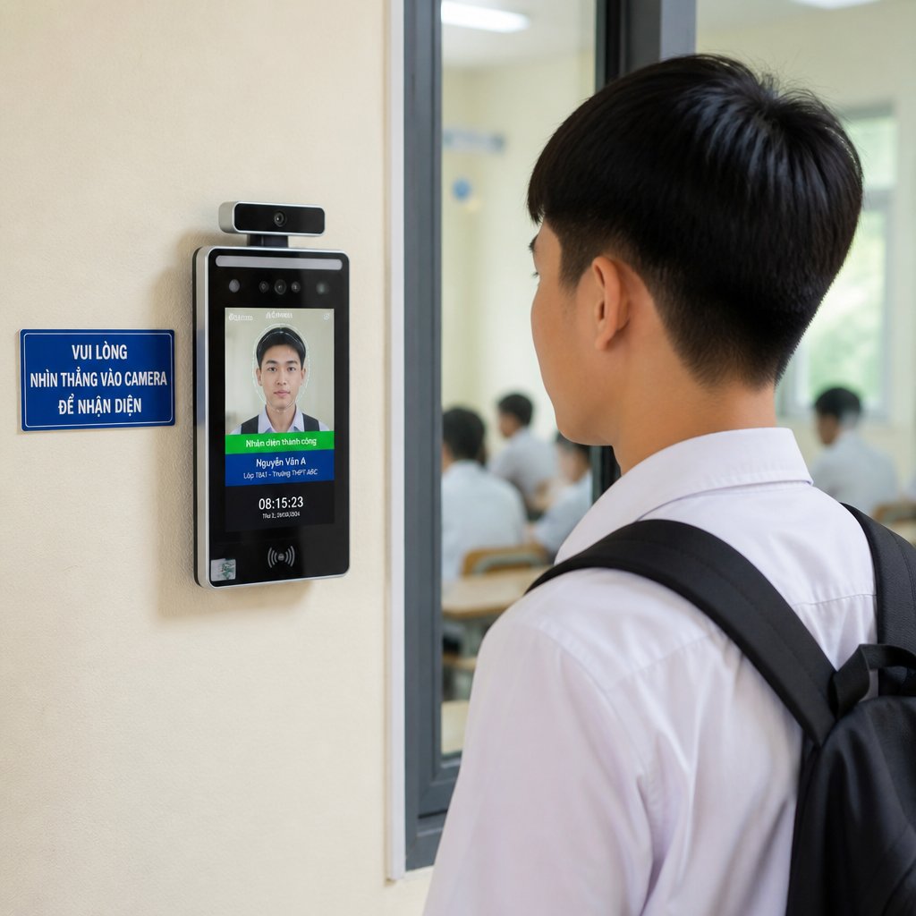 Giải pháp camera ai nhận diện học sinh trong trường