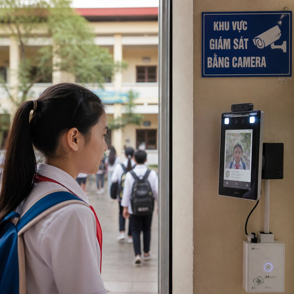 Giải pháp camera ai nhận diện học sinh trong trường